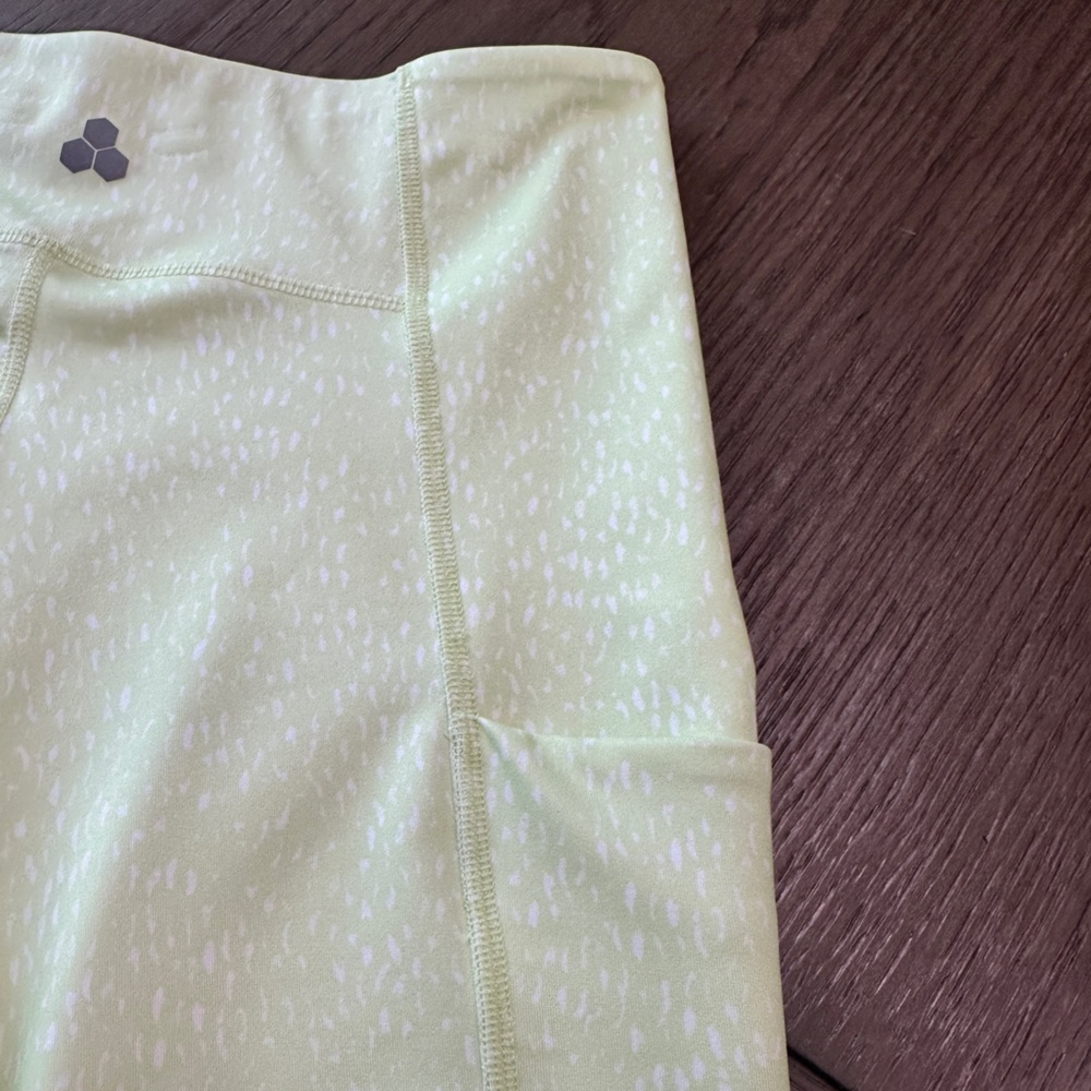 Tek Gear High-Rise Pocket Capri Leggings Size Medium Light Green - Picture 7 of 8